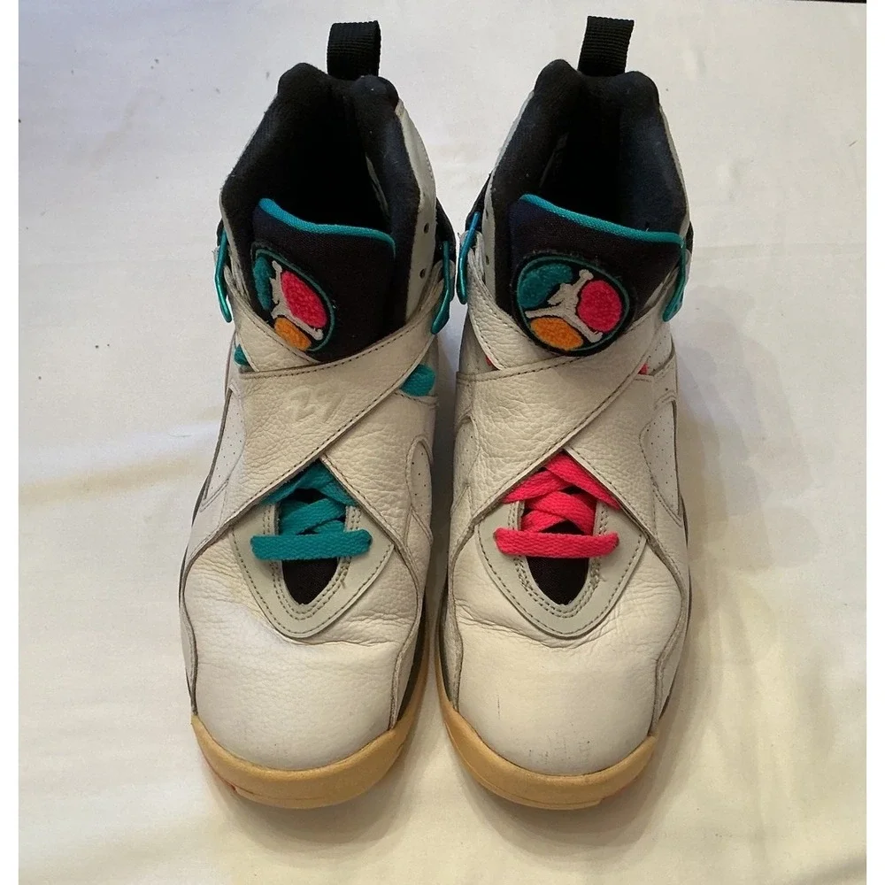 Nike Boys Air Jordan 8 305368-113 Multicolor Sneakers Shoes Size 6.5Y Women's 8